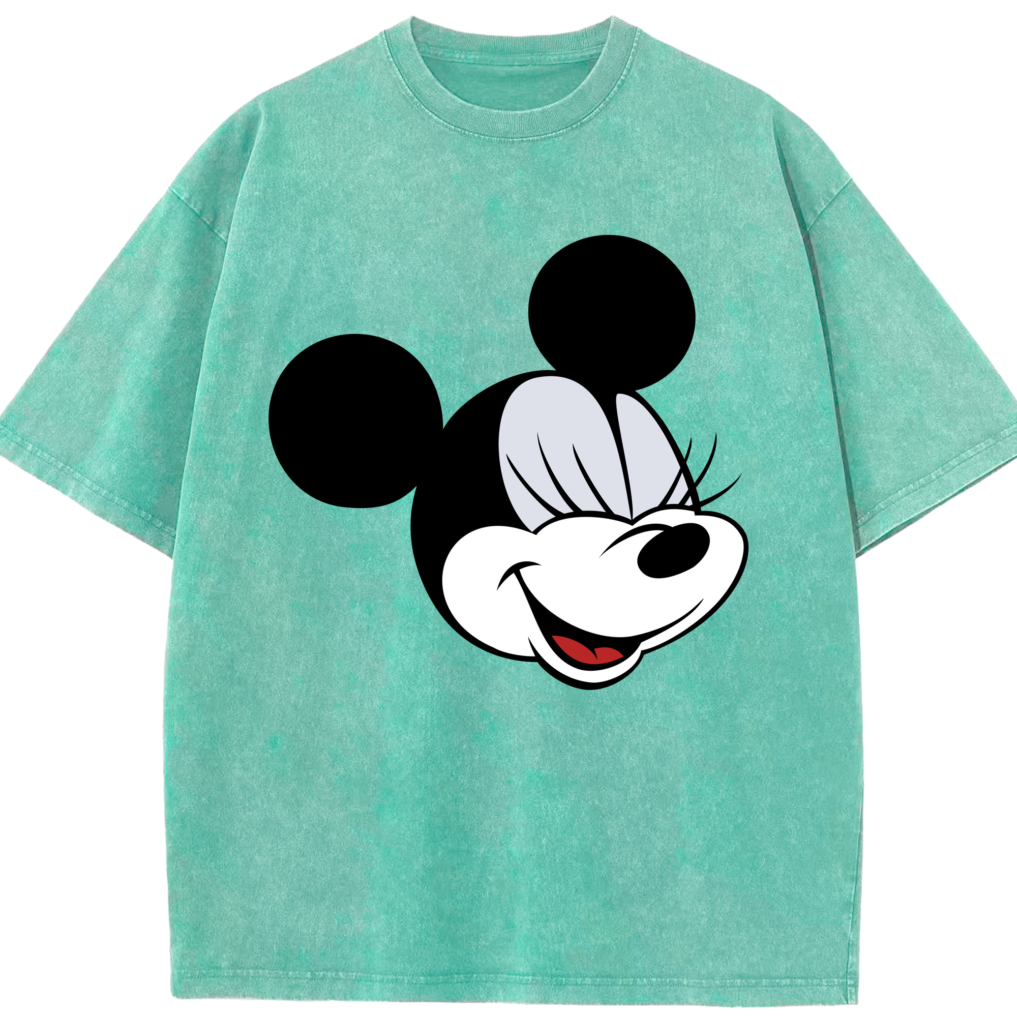（画像用） ミッキーマウス Mickey Mouse 綿100% ヴィンテージ風 半袖Tシャツ（フロントプリント）
